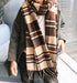 Boy, girl, scarf, bib, baby, cashmere, plaid scarf